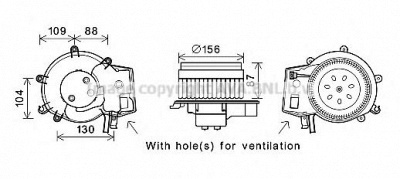 AVA QUALITY COOLING ms8625 -  Электродвигатель, вентиляция салона